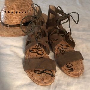 Sam Edelman olive dawson ghillie wedge sandals